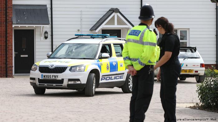 Полиция Уилтшира в районе, где обнаружили пострадавших