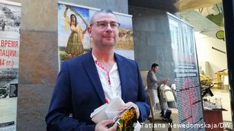 Франк Брендле на открытии выставки в Минске