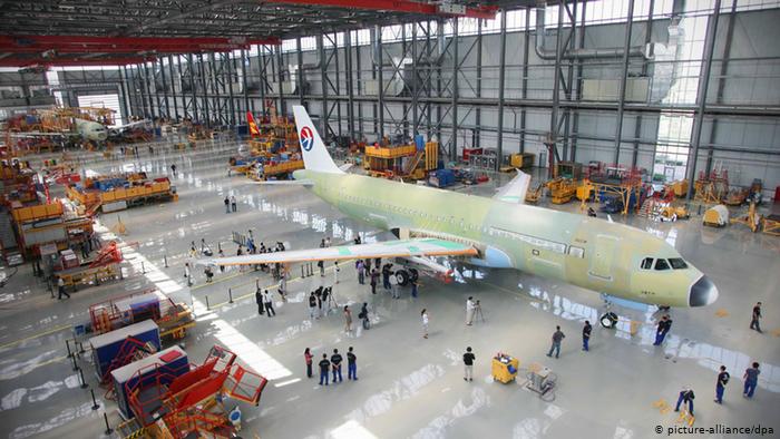 Завод Airbus в китайском городе Тяньцзине 