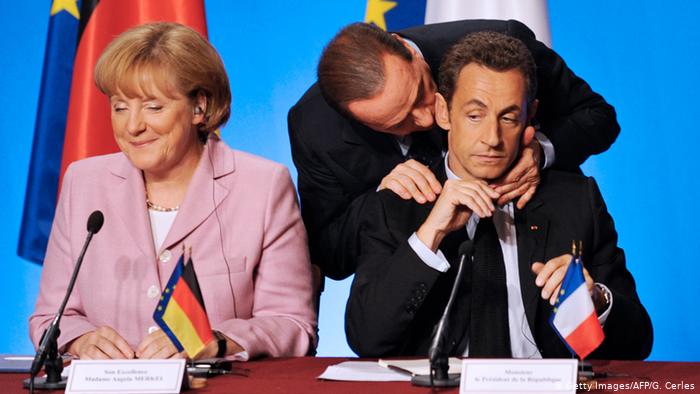 Ангела Меркель, Николя Саркози и Сильвио Берлускони
