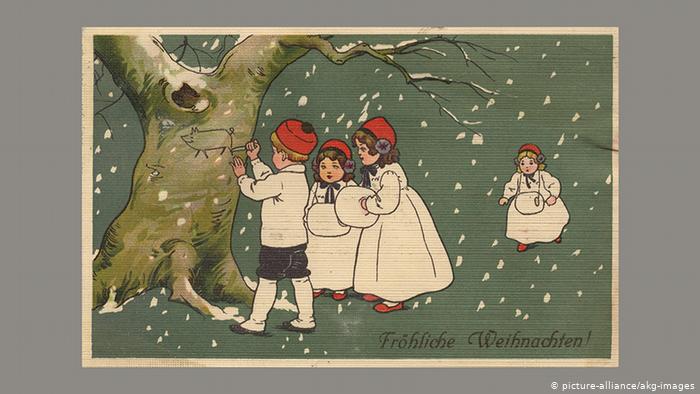 Рождественская почтовая открытка, 1910 год
