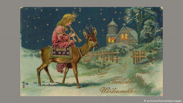 Рождественская почтовая открытка, 1910 год