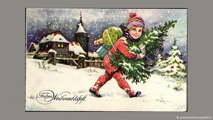 Рождественская почтовая открытка, 1937 год