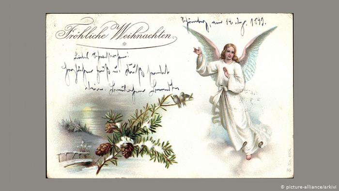 Рождественская почтовая открытка, 1899 год