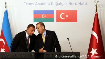 Президенты Азербайджана и Турции Алиев и Эрдоган