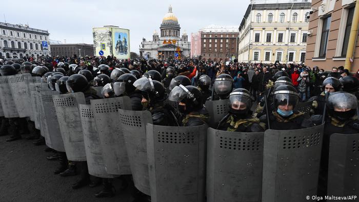 Russland Proteste Nawalny | Sankt Petersburg