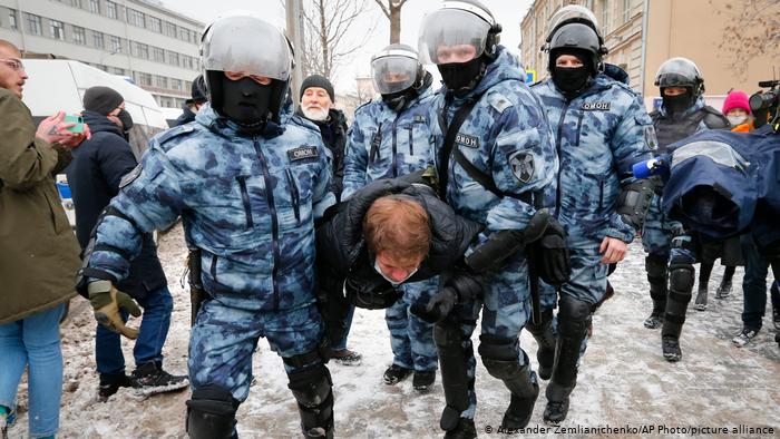 Russland | Protest gegen die Festnahme von Alexei Nawalny