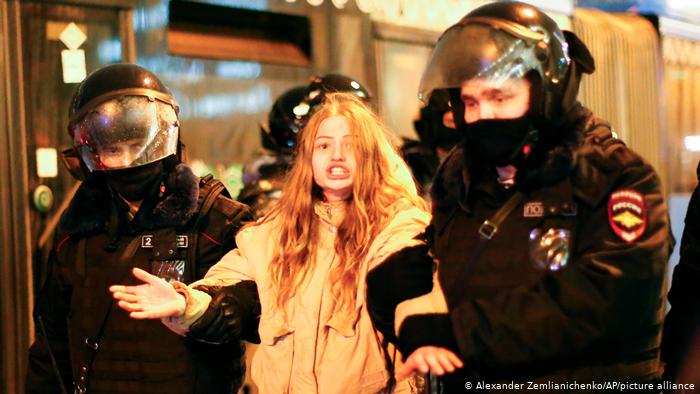 Russland Moskau | Proteste wegen Nawalny-Verhaftung