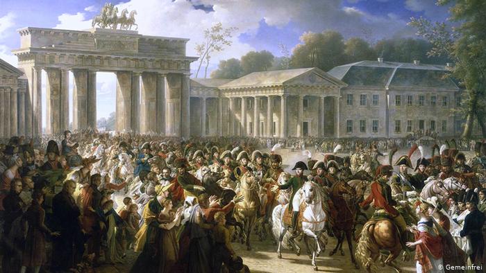Наполеон в Берлине. Автор: Шарль Менье (Charles Meynier)