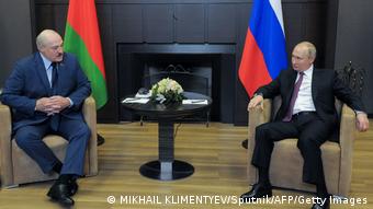 Путин и Лукашенко на переговорах