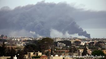 Дым над Триполи, май 2020 года
