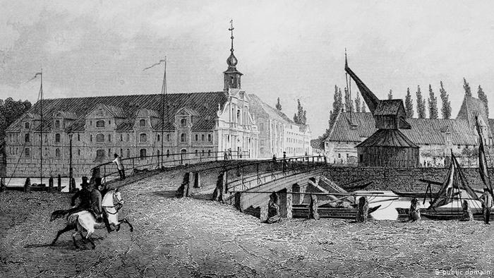 Люнебург на гравюре Густава Георга Ланге (Gustav Georg Lange)