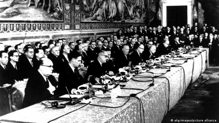 Подписание Римских договоров 25 марта 1957 года