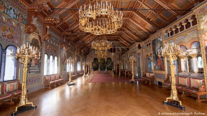 Зал певцов (Sängersaal) в замке Нойшванштайн (Schloss Neuschwanstein)