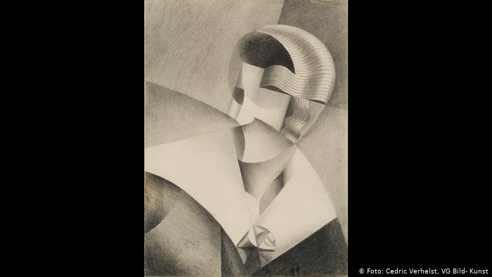 Марте Дона, Голова в стиле кубизма, 1917 год. 