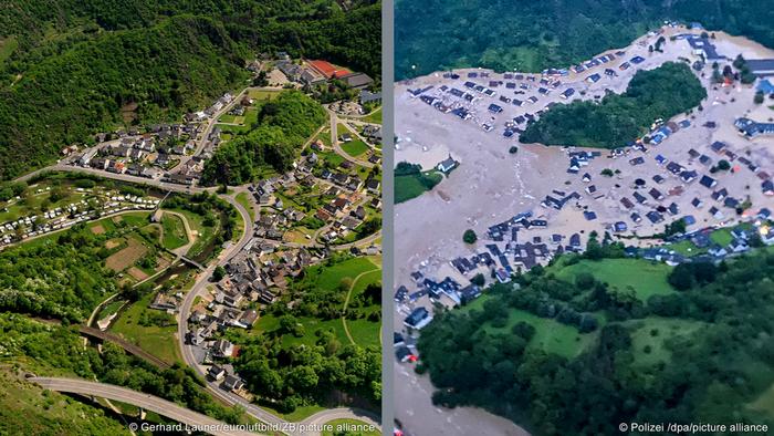 Альтенар до и после наводнения
