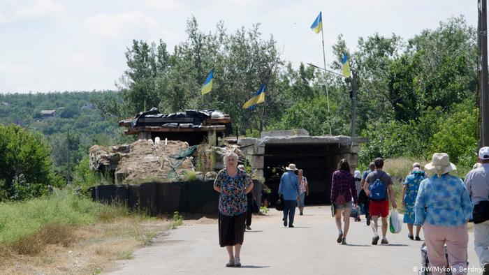 Бывшие передовые укрепления украинской армии