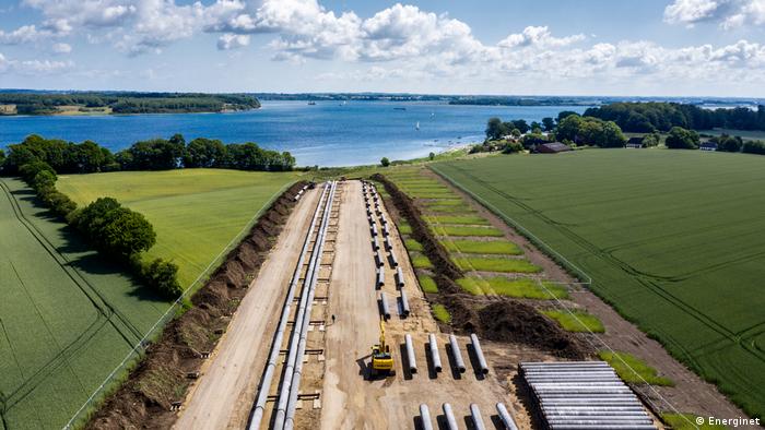 Прокладка газопровода Baltic Pipe в Дании 