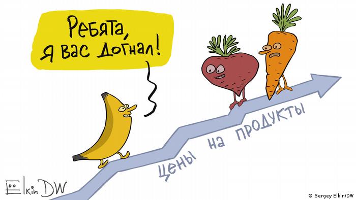 DW Karikatur | Sergey Elkin | Bananen Russland