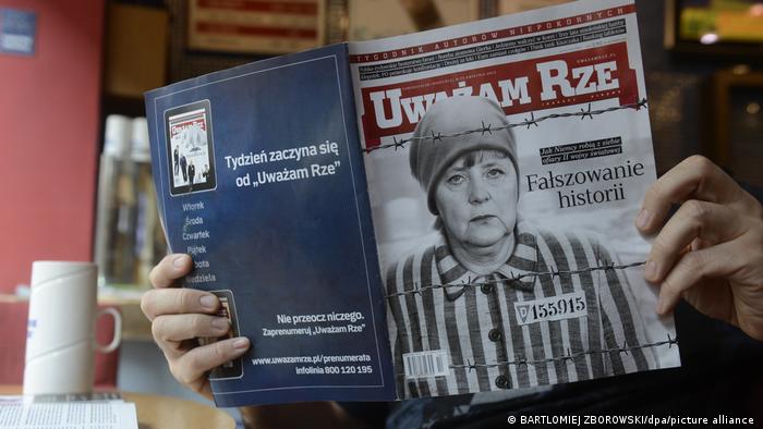 Портрет Ангелы Меркель в журнале Uwazam Rze