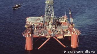 Одна из нефтегазовых платформ британского концерна BP в Северном море 