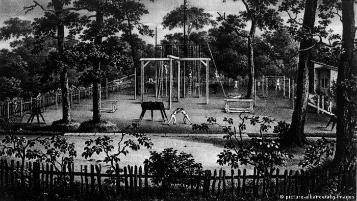 Спортивная площадка в берлинском парке Хазенхайде, заложенная Отцом Яном в 1811 году