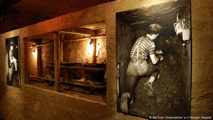 Экспозиция Берлинских подземелий в подвале бывшей пивоварни на Бернауэр Штрассе
