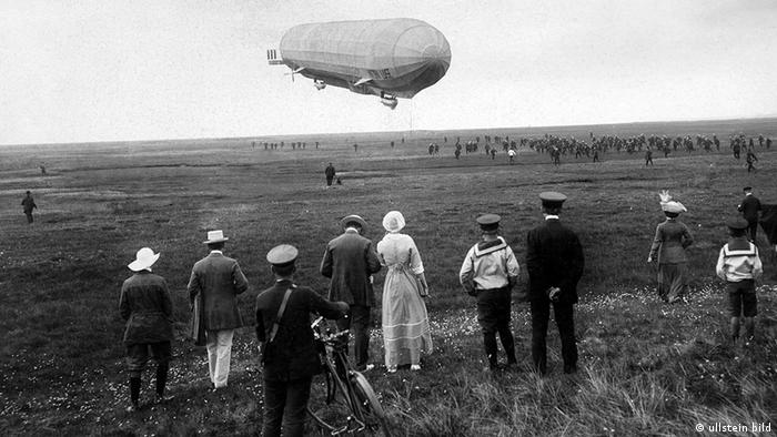 Дирижабль Zeppelin над островом Зюльт (1912)