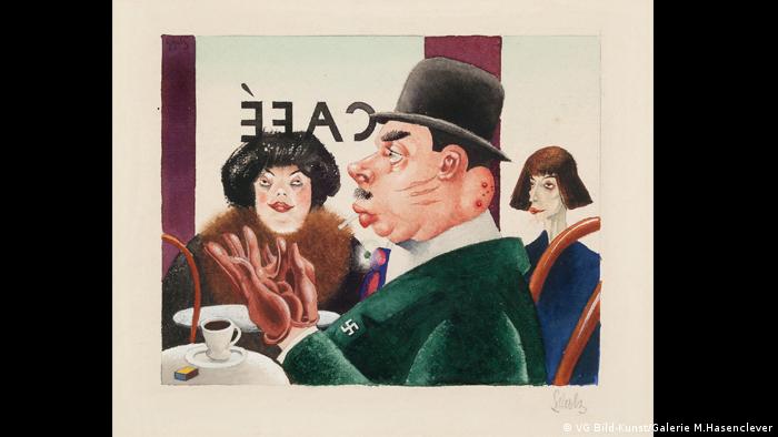 Георг Шольц. Кафе (Рыцарь свастики) (1921)