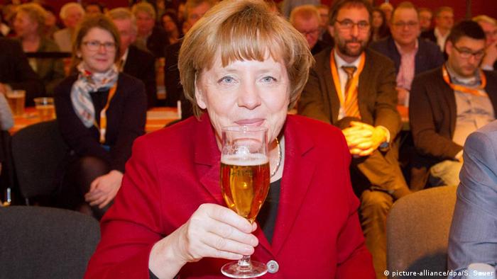 Ангела Меркель и пиво