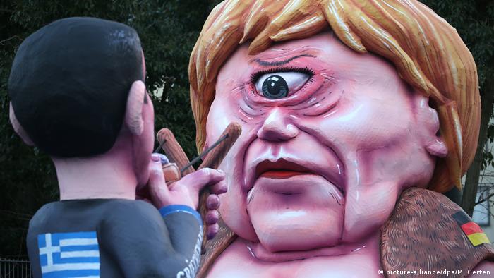 Bildergalerie: Angela Merkel und Karneval (picture-alliance/dpa/M. Gerten)