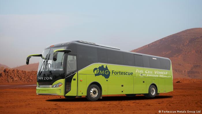 Водородный автобус Hyzon компании Fortescue Metals Group 
