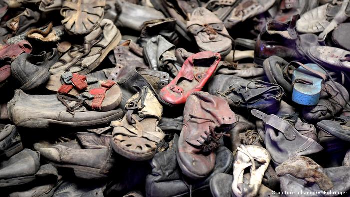 Обувь детей, убитых в Освенциме