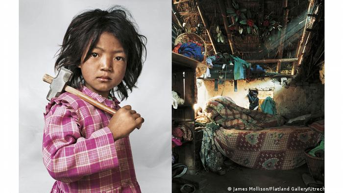 Индире семь лет, она живет в Катманду