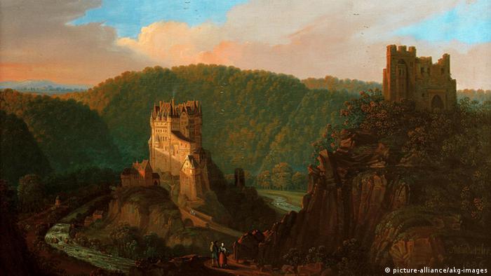 Замок Эльц на картине 1836 года