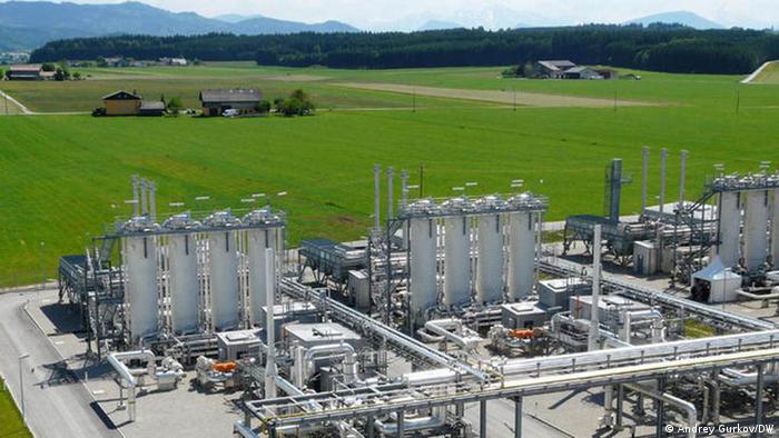 Одно из крупнейших газовых хранилищ Европы в австрийском Хайдахе