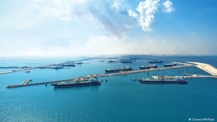 СПГ-танкеры в порту Рас-Лаффан в Катаре