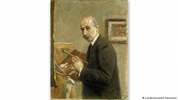 На этом автопортрете 1916 года Макс Либерман запечатлел себя в возрасте 69 лет. 