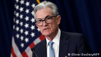 Глава ФРС США Джером Пауэлл объявляет 15.06.2022 о самом резком за почти 30 лет повышении ставки